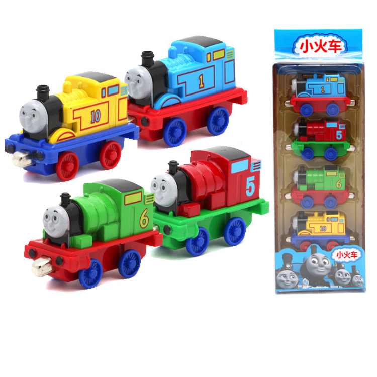 Bộ Xe lửa Thomas mini 6 chiếc bằng kim loại - Quà tặng Đồ chơi trẻ em