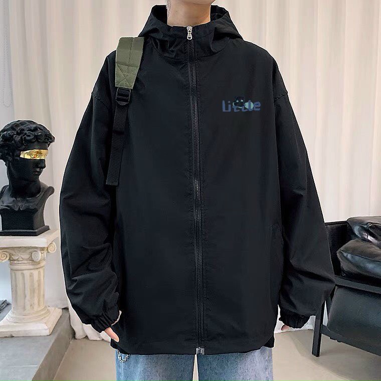 Áo khoác dù Unisex hình con mèo mun