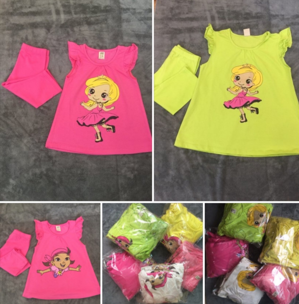 SÉT BỘ ĐỒ DÀNH CHO BÉ GÁI COTTON 4 CHIỀU HÀNG ĐẸP ( 20 -32 KG )