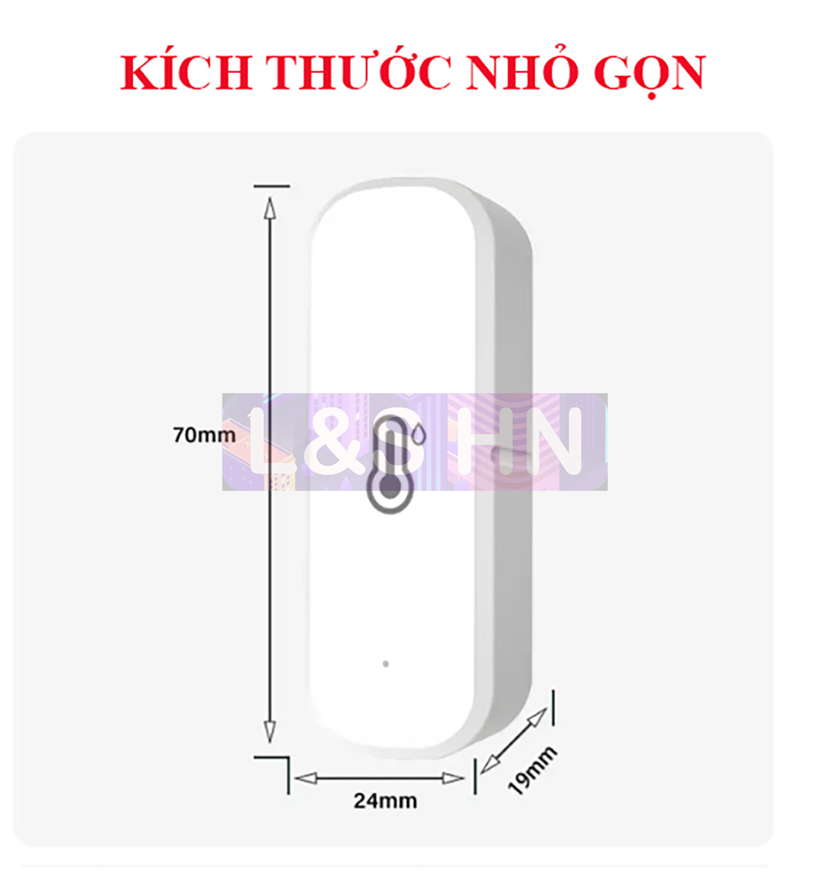 Cảm biến nhiệt độ/độ ẩm TUYA Zigbee/Wifi