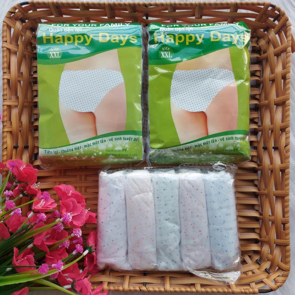 Quần lót giấy 1 túi 6 chiếc mềm mịn thoải mái