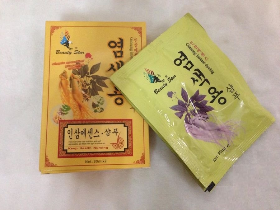Gội đen nhân sâm Hàn Quốc ( hộp 10 gói )