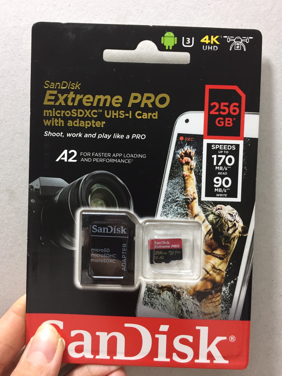 [ 64GB/ 128GB / 256GB/512GB ]Thẻ nhớ MicroSD SanDisk Extreme Pro A2 tốc độ 200MB/s SDSQXCY - GN6MA