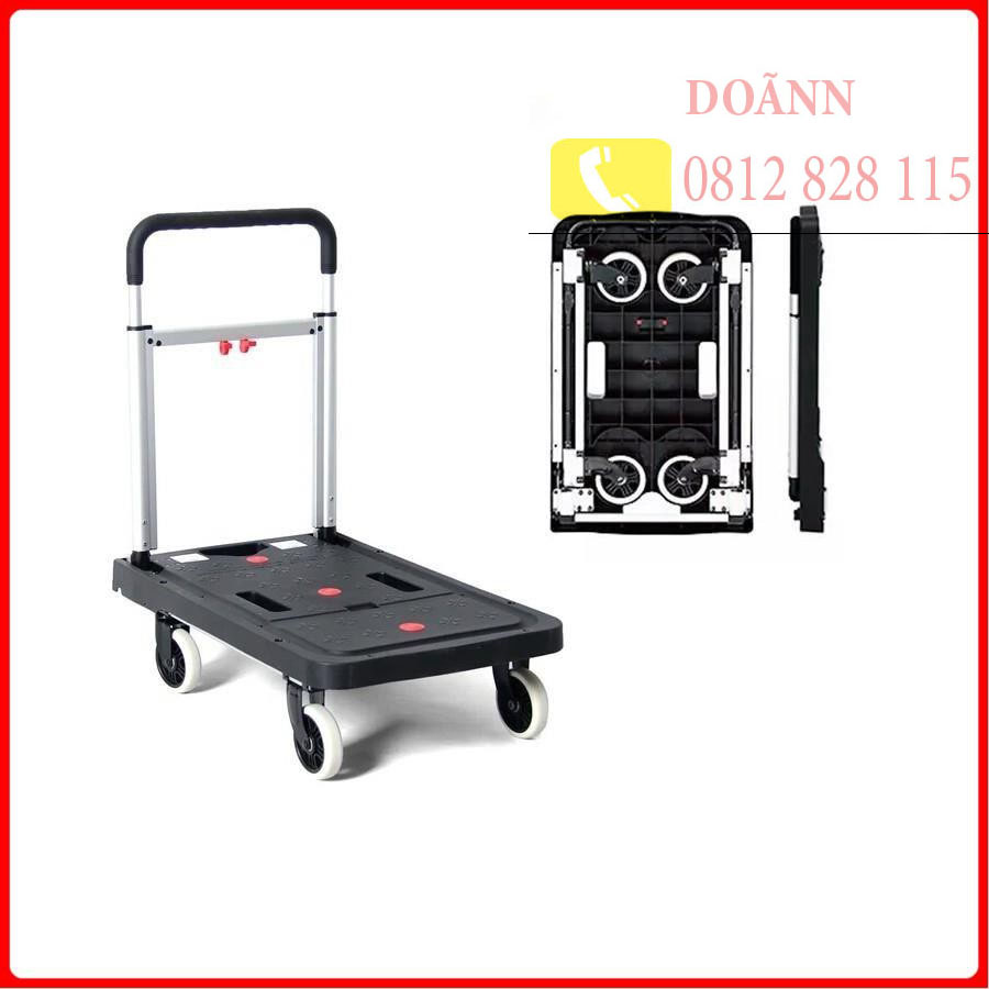 Xe Đẩy Hàng 4 Bánh Gấp Gọn