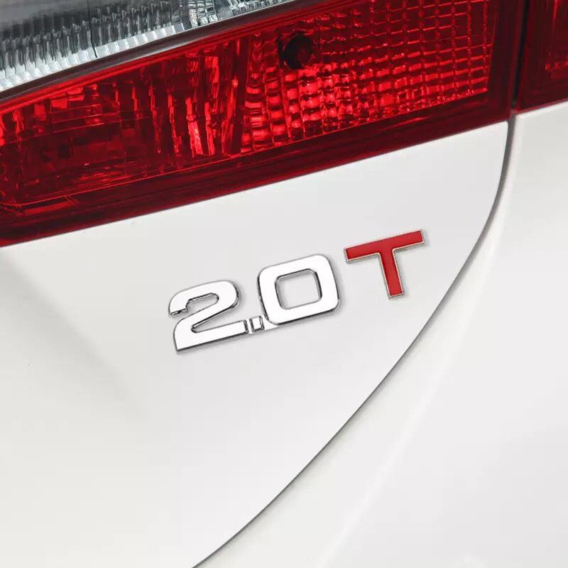 [HCM]Tem decal chữ kim loại 2.0T dán xe ô tô