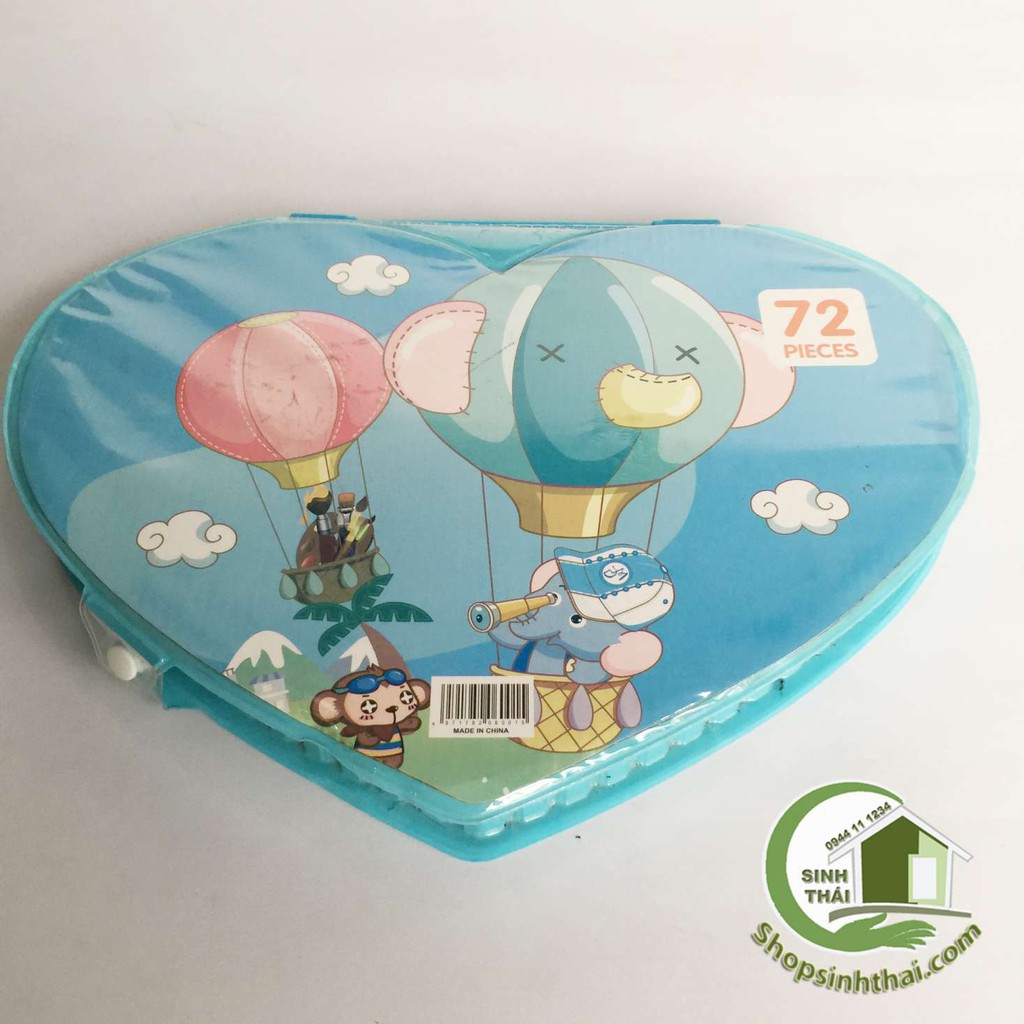 [HCM]Hộp màu 72 món hình trái tim