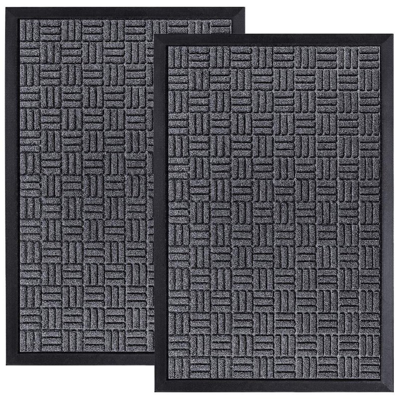 Front Door Mats, 45x75 cm, All Weather Entry and Back Yard Door Mat