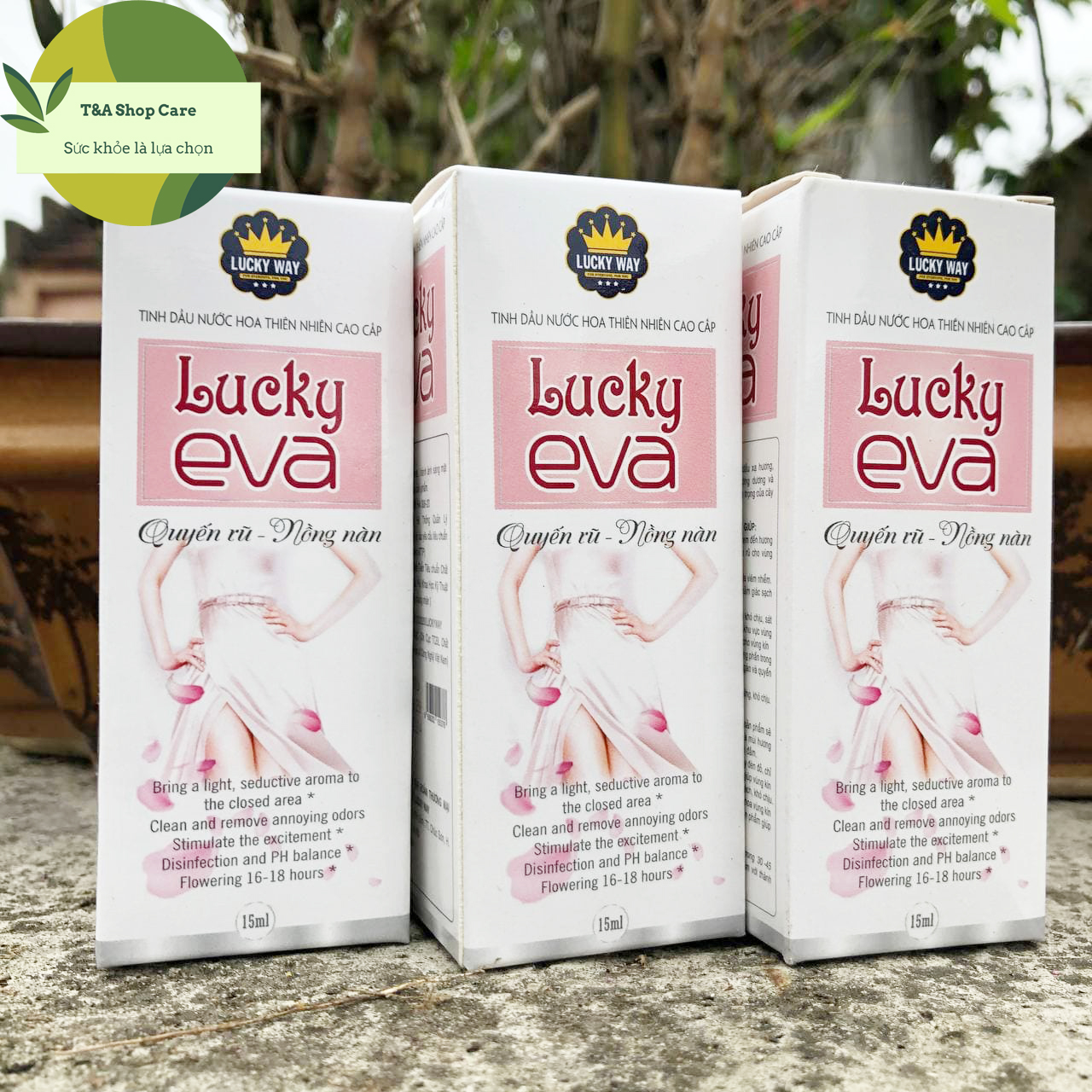 Nước hoa vùng kín Lucky Eva chai 15ml