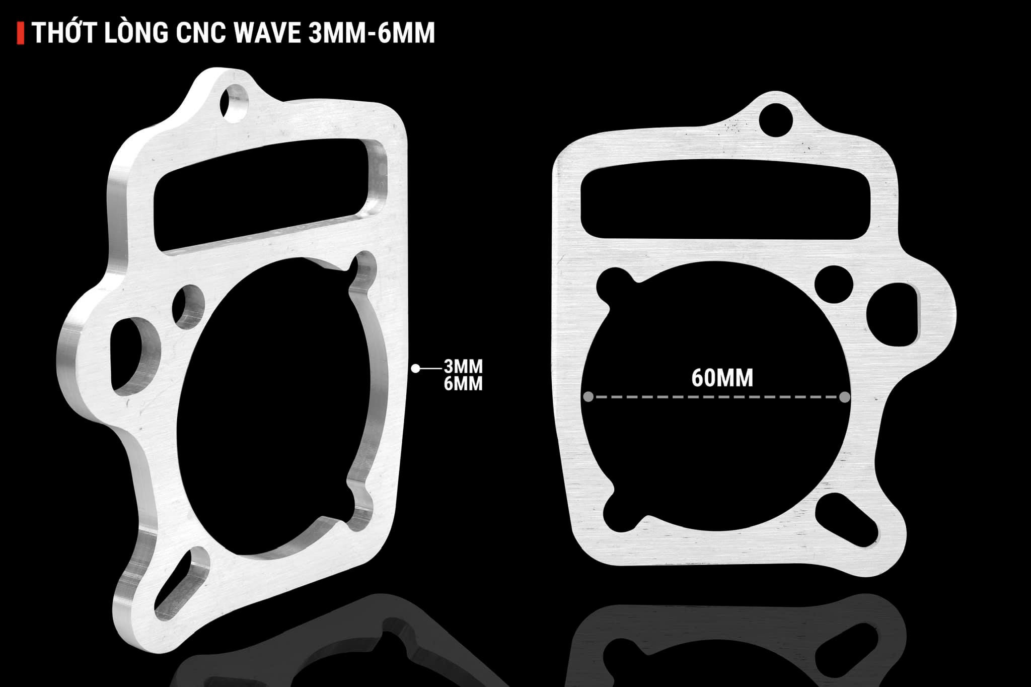 Thớt Lòng CNC Wave, Dream (3mm, 6mm Đường Kính 60mm),  Exciter 135, 150 (7mm, 12mm Đường Kính 78mm) - PKPEE