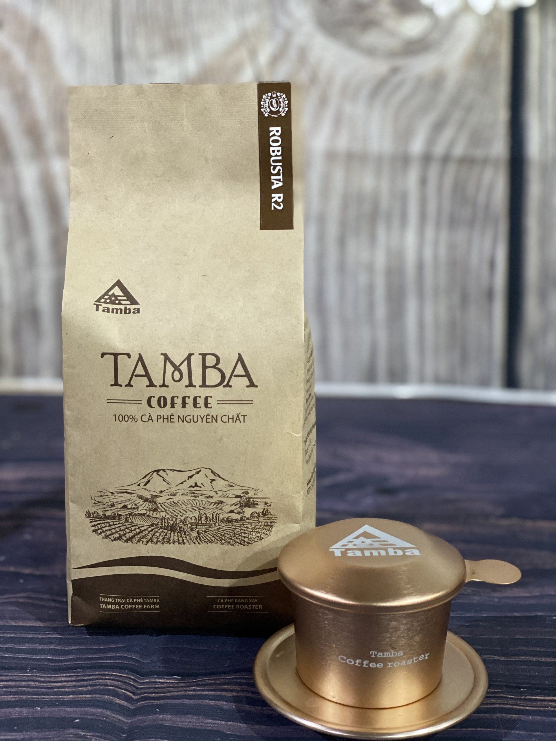 Cà phê bột Robusta R2 - Dark Roast - Tamba Coffee - 500gr