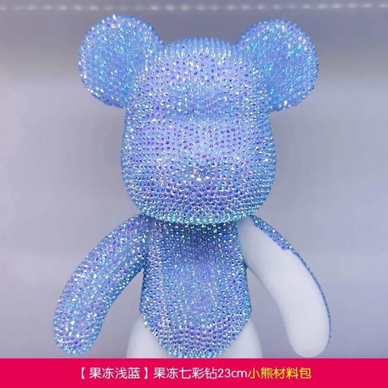 Gấu đính đá handmade bearbrick size 23cm
