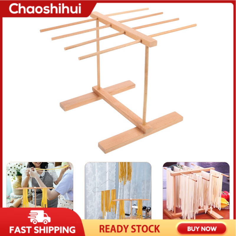 Chaoshihui Pasta Drying Rack Household Noodle Stand Hanging Pasta Rack Wooden Pasta Drying Rack