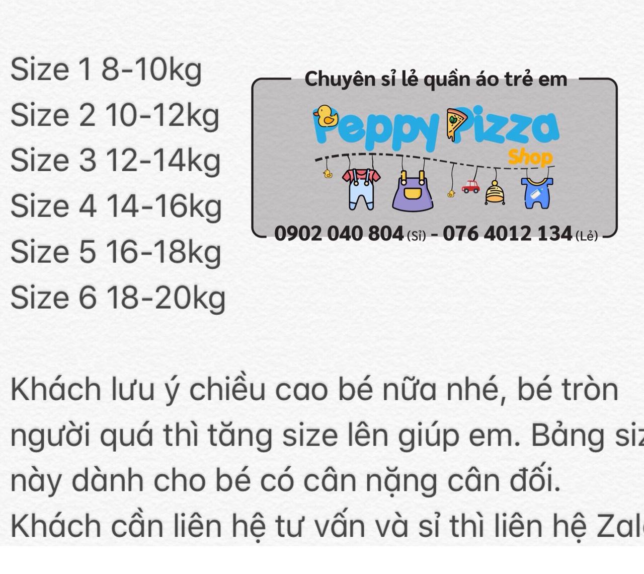 [HCM]Bộ đồ bé trai và bé gái (kèm bảng size hình cuối)