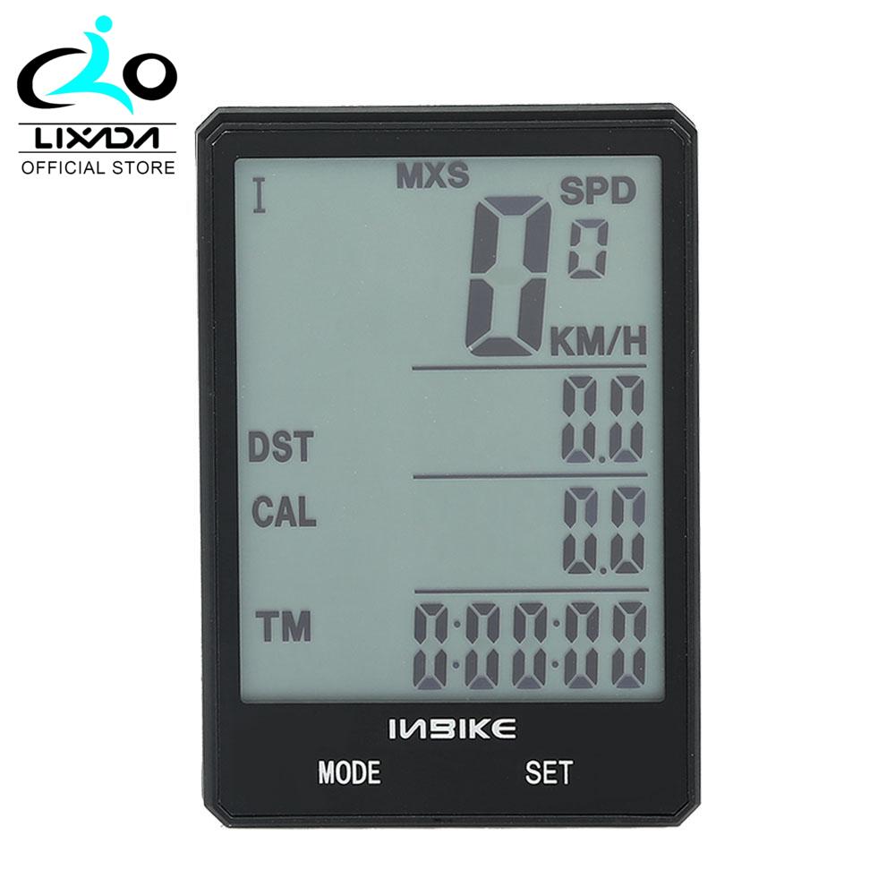 Wire-less Bicycle Speedometer 2.8in Waterproof LCD Display Computer Odometer with Backlight Multiple-function Wire-less Computer Odometer for Bike
