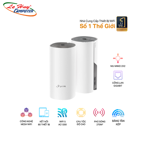 Bộ phát wifi mesh TP-Link Deco M4 Wireless AC1200Mbps