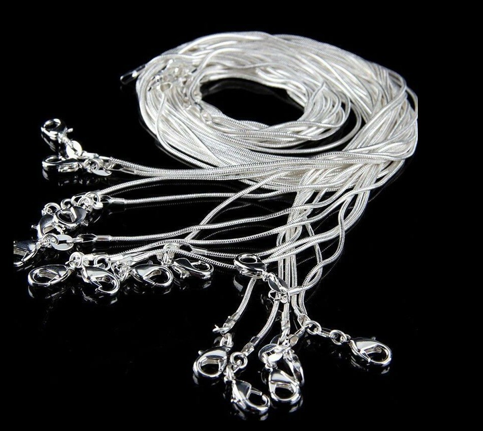 Dây Chuyền Bạc Ý Sợi Mì 1.2mm