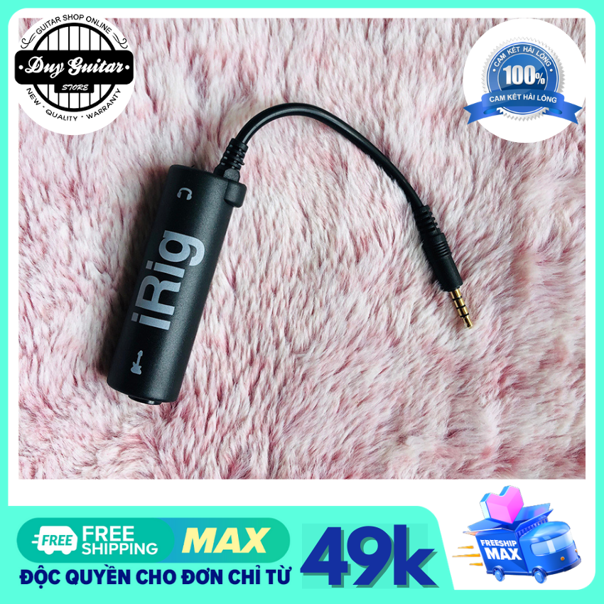 Irig Thiết bị thu âm cho điện thoại IOS và Android - Irig thu am Dùng thu âm đàn guitar livestream và các công dụng lọc âm karaoke - Duy Guitar Store