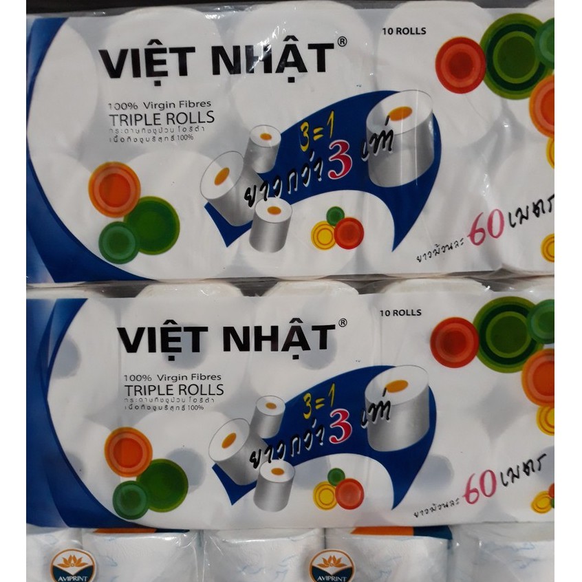 Giấy vệ sinh Việt Nhật 10 cuộn không lõi