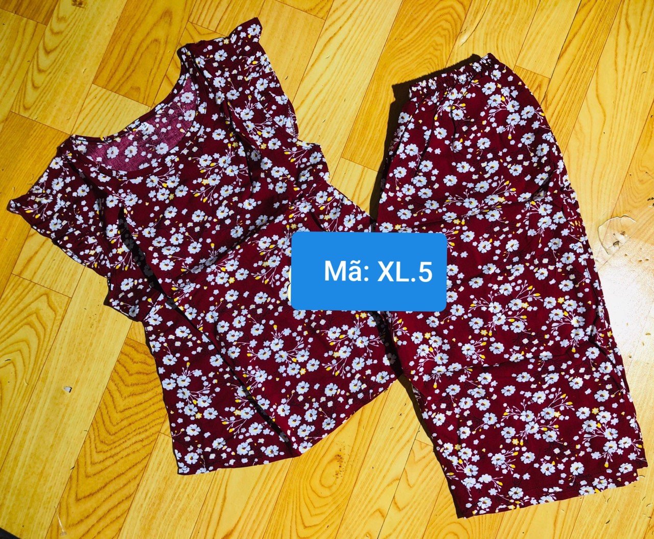Bộ lửng tole mặc nhà,mát mịn size XL(55-65kg)