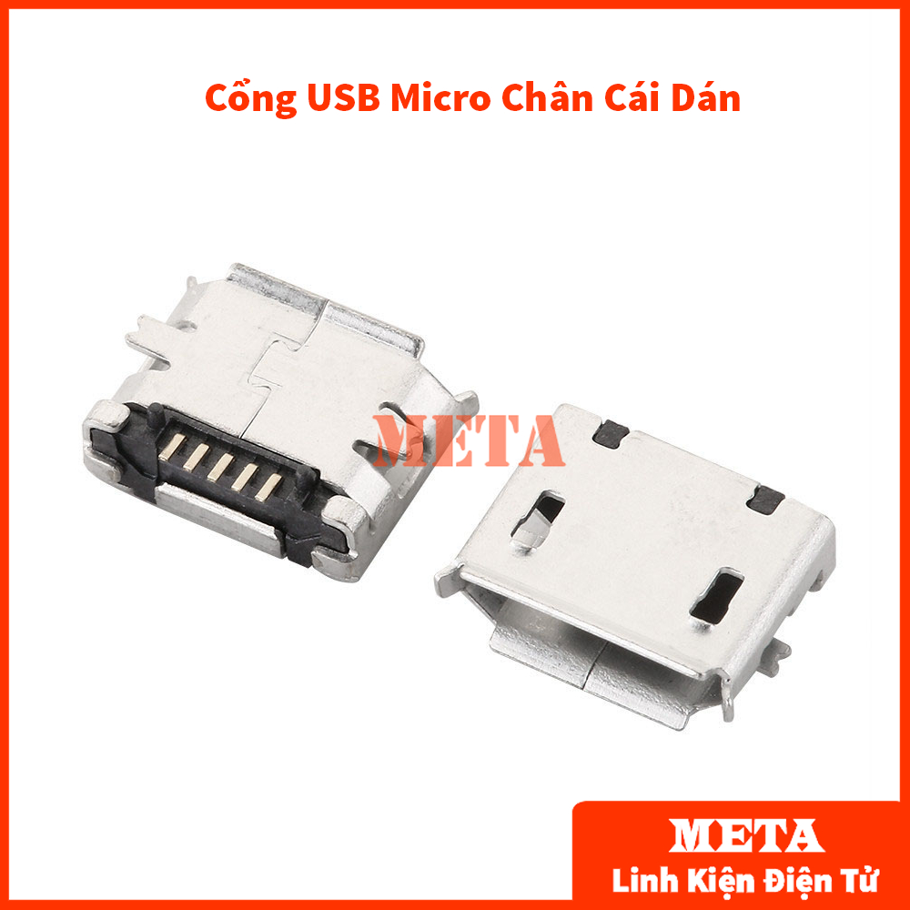 Cổng USB A/B/Micro/Mini Đầu Đực/Cái Chân Cắm/Dán (Đầu USB, USB A, USB B, USB Micro, USB Mini)