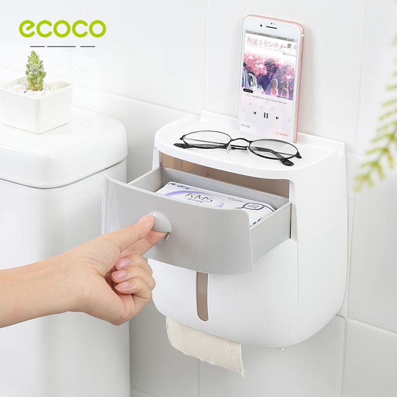 hộp để giấy vệ sinh 2 tầng cao cấp ECOCO 1804