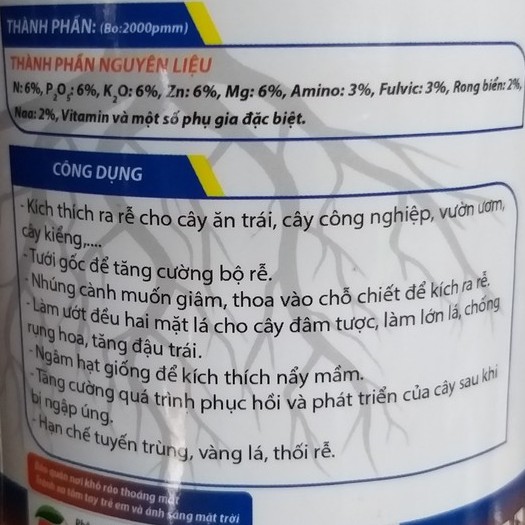 Phân Bón Lá Ra Rễ Cực Mạnh KOREA (500gr)