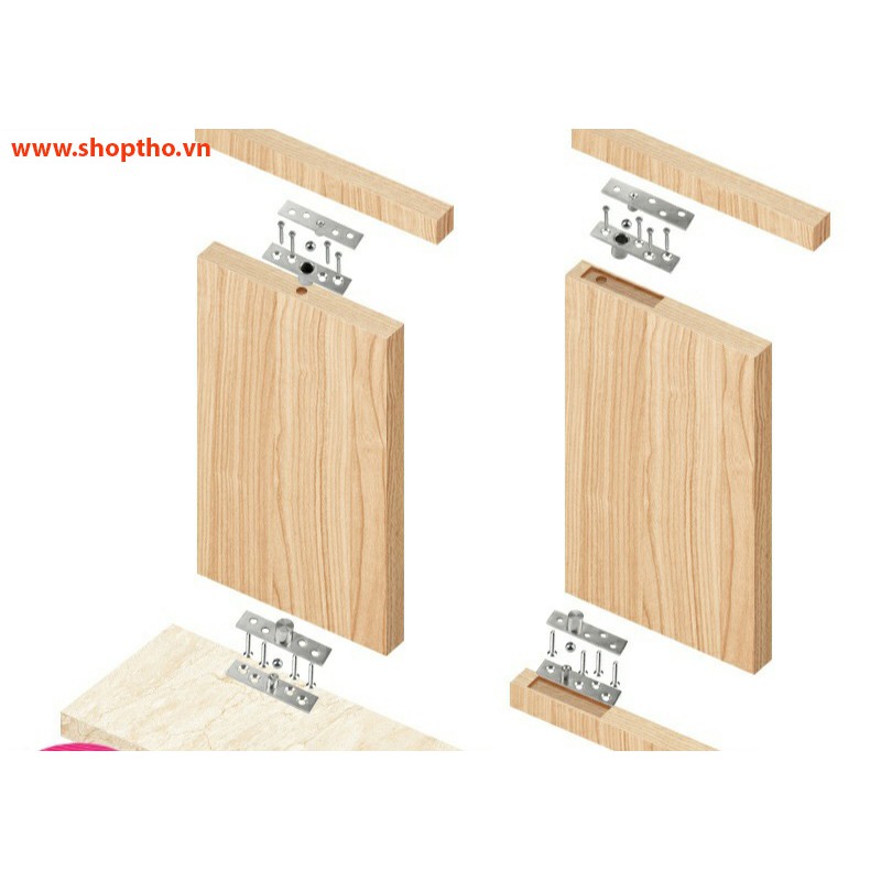 Chốt xoay 360 độ kt 75x18mm làm tủ giày xoay, cánh tủ, cánh cửa xoay
