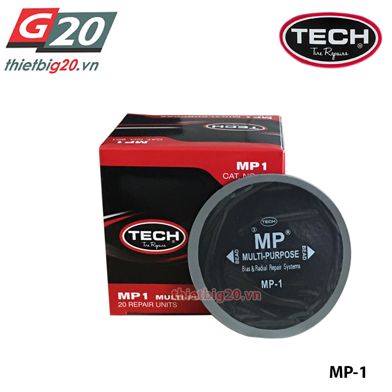 HỘP 20 MIẾNG VÁ LỐP XE TECH MP-1 (BIAS/RADIAL, 75MM)