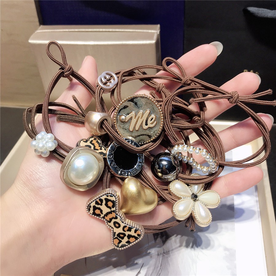 Set 60 Dây Buộc Tóc Hàn Quốc Retro Classic Nhiều Kiểu
