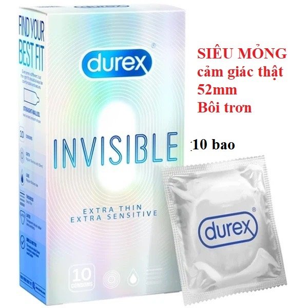 BAO CAO SU SIÊU MỎNG INVISIBLE HỘP 10 CHIẾC