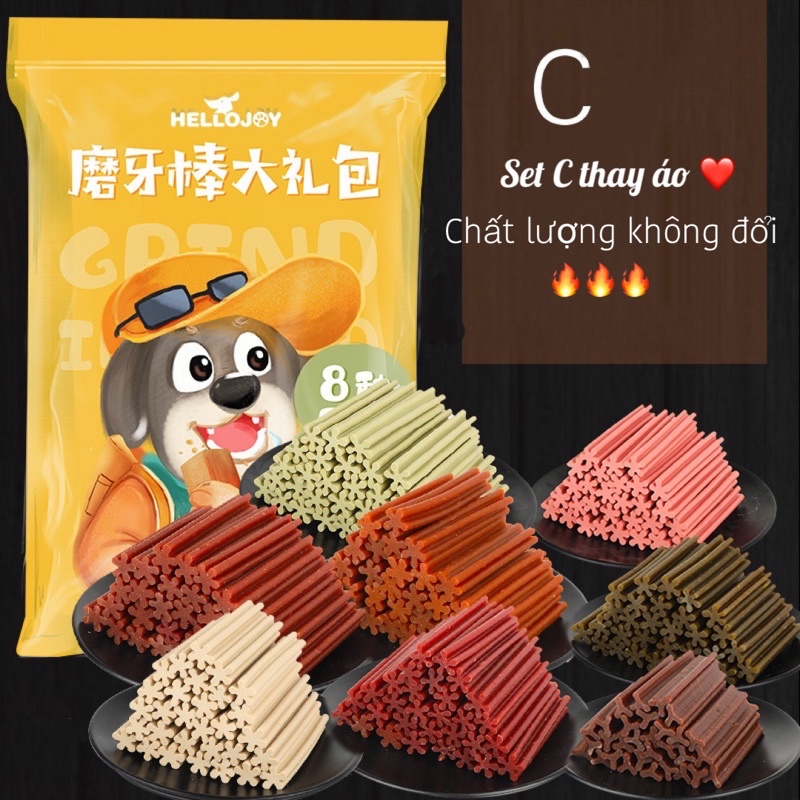 800gr] xương gặm cho chó hellojoy