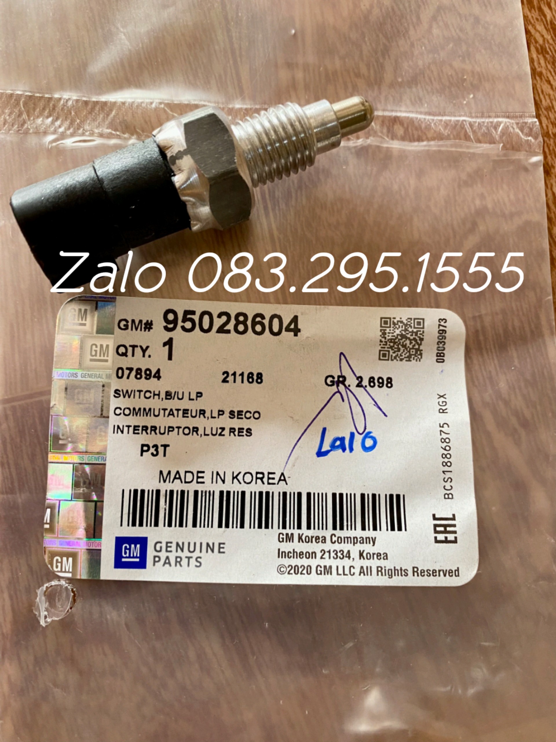 công tắc báo đèn lùi Lacetti cdx , Cruze , Captiva , xịn