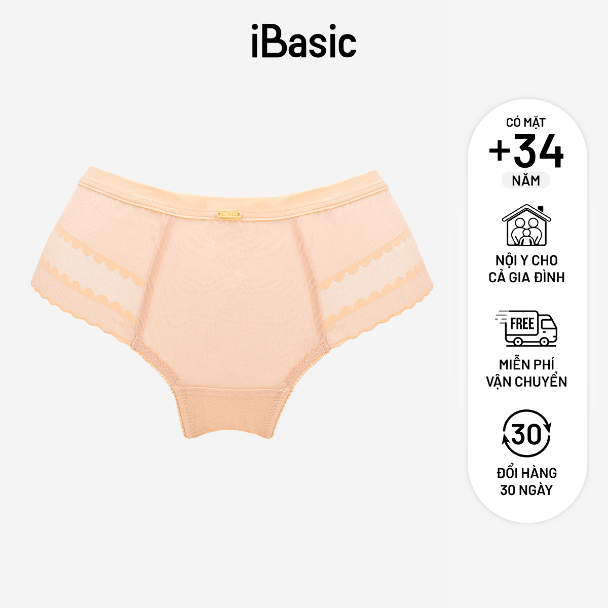 Quần lót nữ ren hipster iBasic PANW160