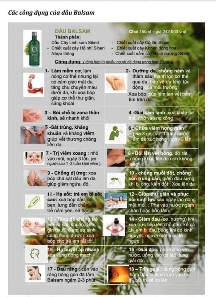 Dầu Balsam Thần Thánh