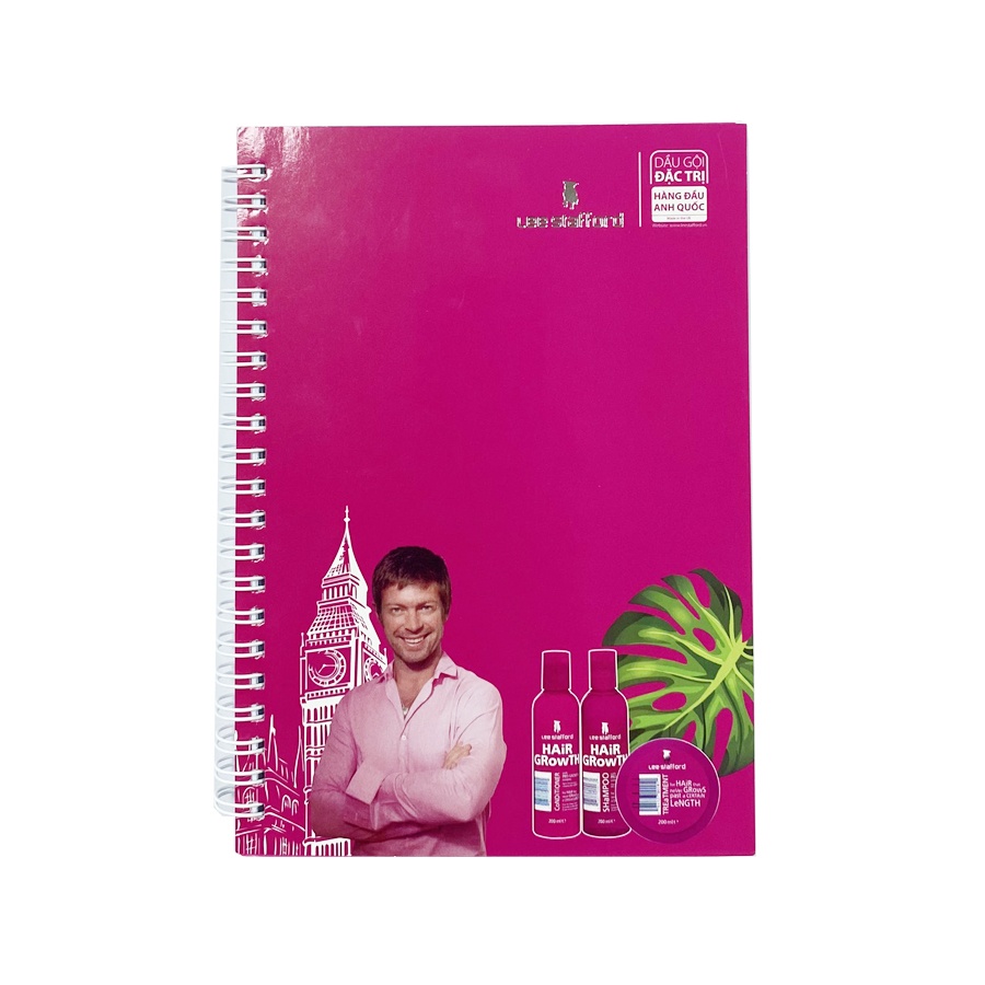 [ Hàng tặng ] Sổ Lee Stafford gáy xoắn