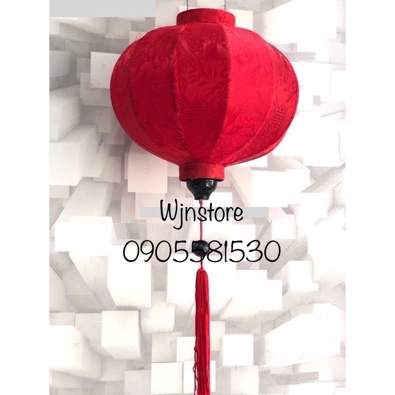 đèn lồng tròn hội an lụa tơ tằm size 45cm (zalo: 0905707603 - 0905581530)