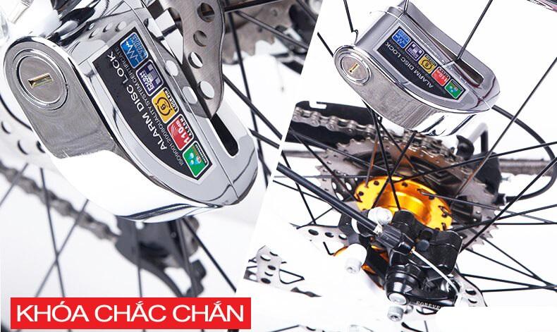 Khóa đĩa chống trộm xe máy KINBAR ALARM LOCK giúp khóa đĩa xe máy, chống trộm xe máy