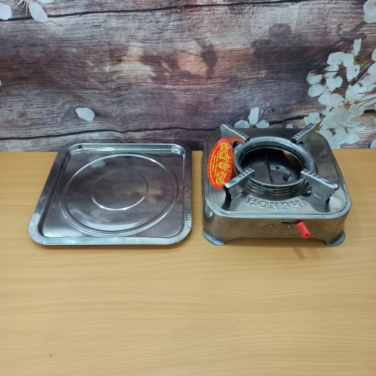 Bếp Cồn Inox Vuông-Măm Inox Vuông✔✔✔HUGIA✔✔✔ (BC01V)