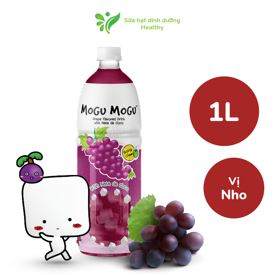 Nước Thạch Dừa Mogu Mogu Thái Lan Các Vị (Chai 1L)
