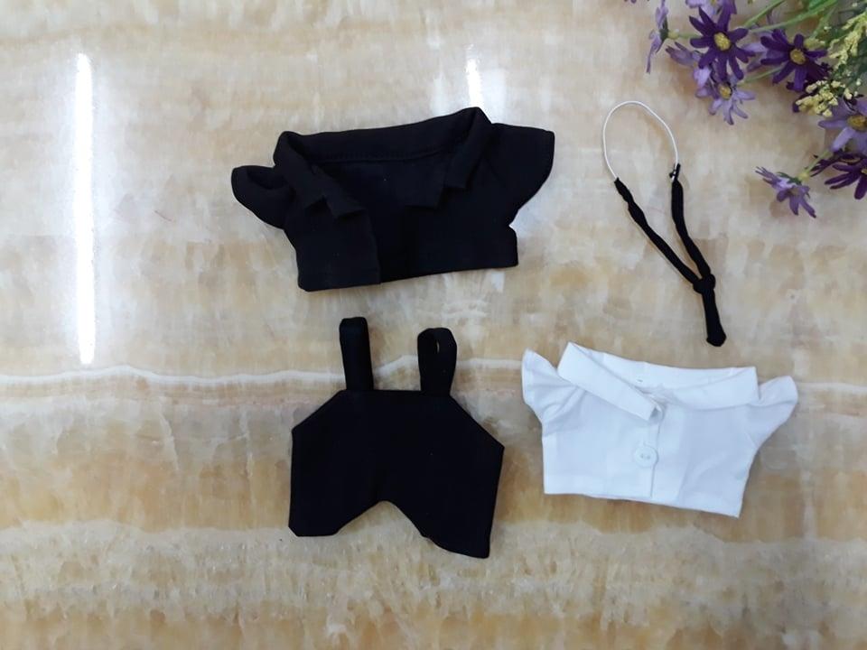 Set Vest đen - outfit doll 20 kpop