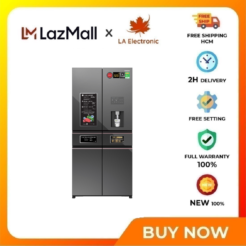 Panasonic Inverter Refrigerator 650 liters PRIME+ Edition Multi Door NR-WY720ZMMV - Free shipping HCM - Wine storage tray Remote control with IoT technology application