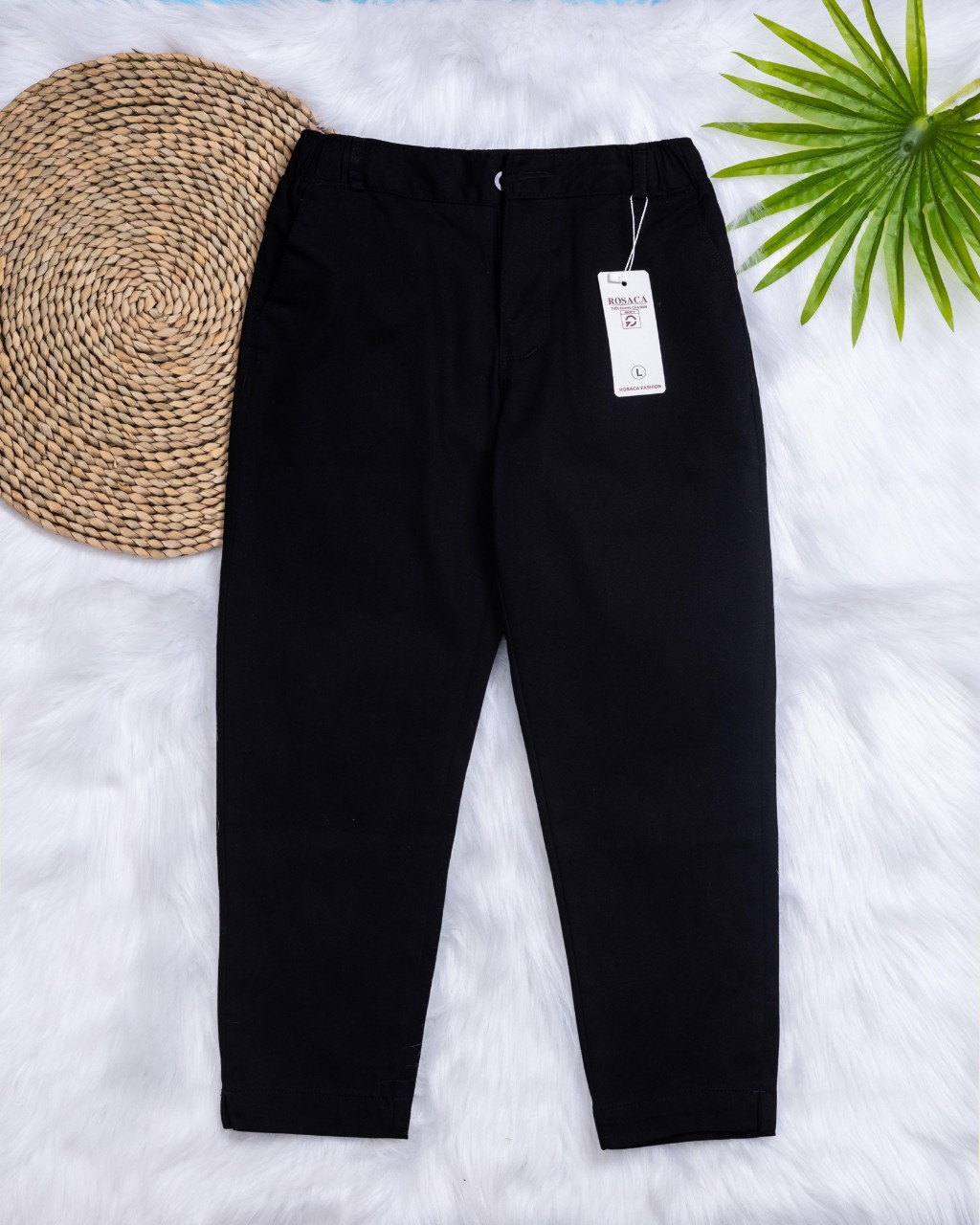 Quần 9 tấc Nữ Lưng Thun kaki Có Giãn