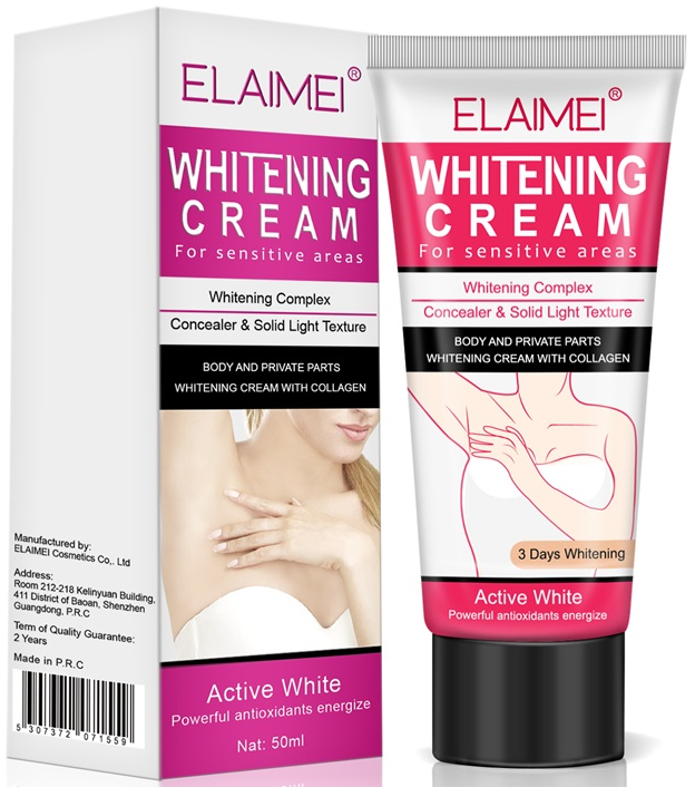 Kem làm trắng da vùng nách 60ml kem dành cho nách bị thâm kem cổ thâm kem cho nách kem sọc đen dành cho vùng mông toàn thân đều có Làm trắng da mặt, vùng cổ, nách, gáy, chân, trắng tận gốc Kem làm trắng da toàn thân