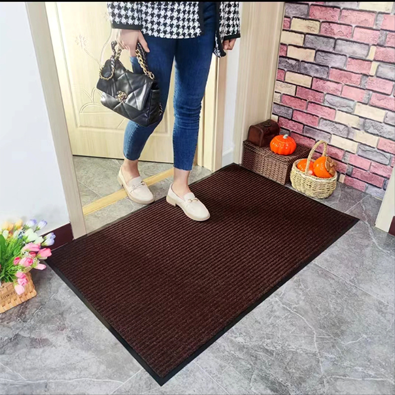 THẢM CHÙI CHÂN NỈ LAU CHÂN  ĐẾ CAO SU CHỐNG TRƠN TRƯỢT, THAM CHÙI CHÂN SỢI LEN KT 50X80cm