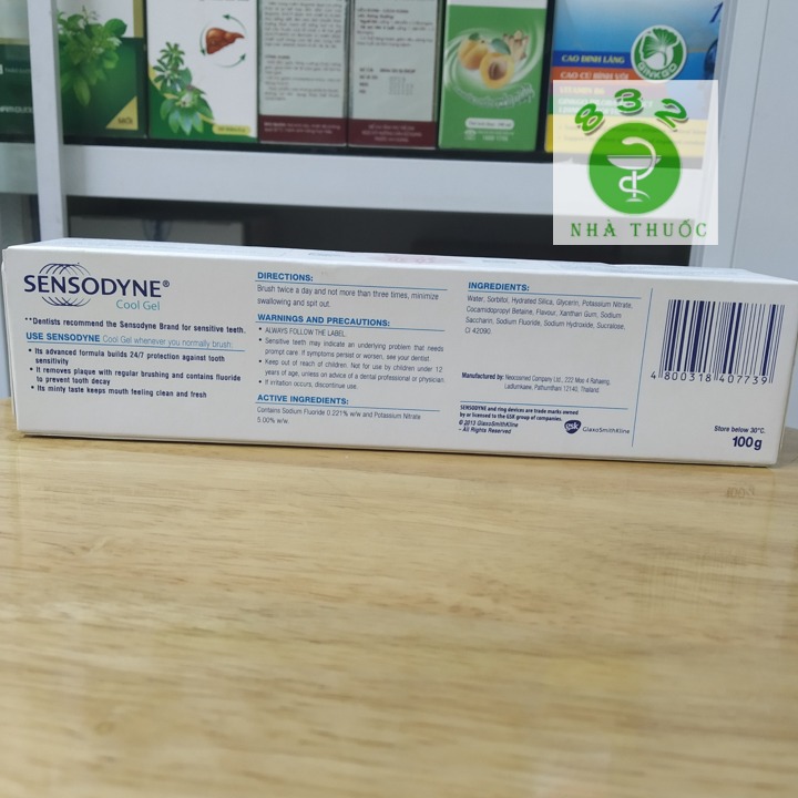 Kem đánh răng Sensodyne Cool Gel mát lạnh 100g