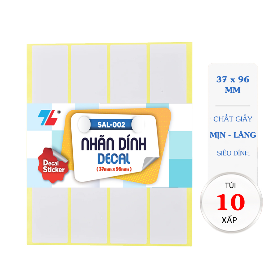 Nhãn dính decal thiên long sal-002