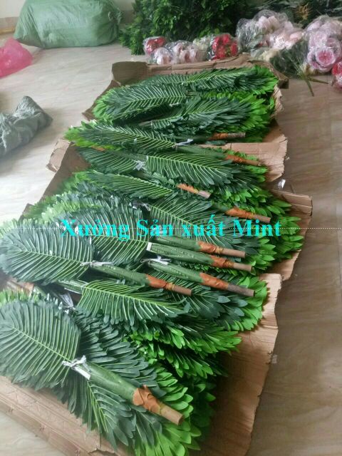 Cây dừa cao 1m trang trí - Cây giả