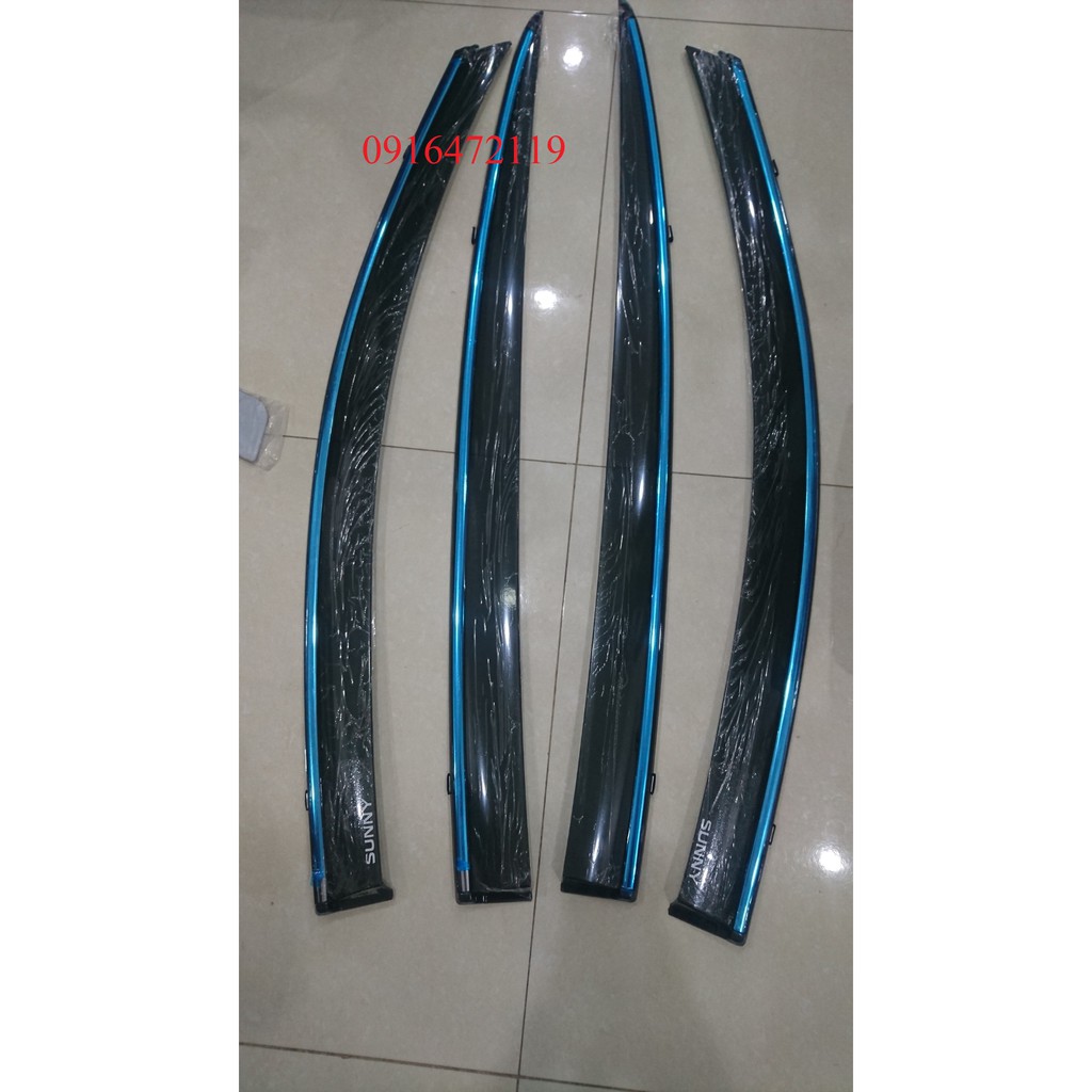 Bộ vè che mưa chỉ mạ xe nissan sunny đời 2013-2021