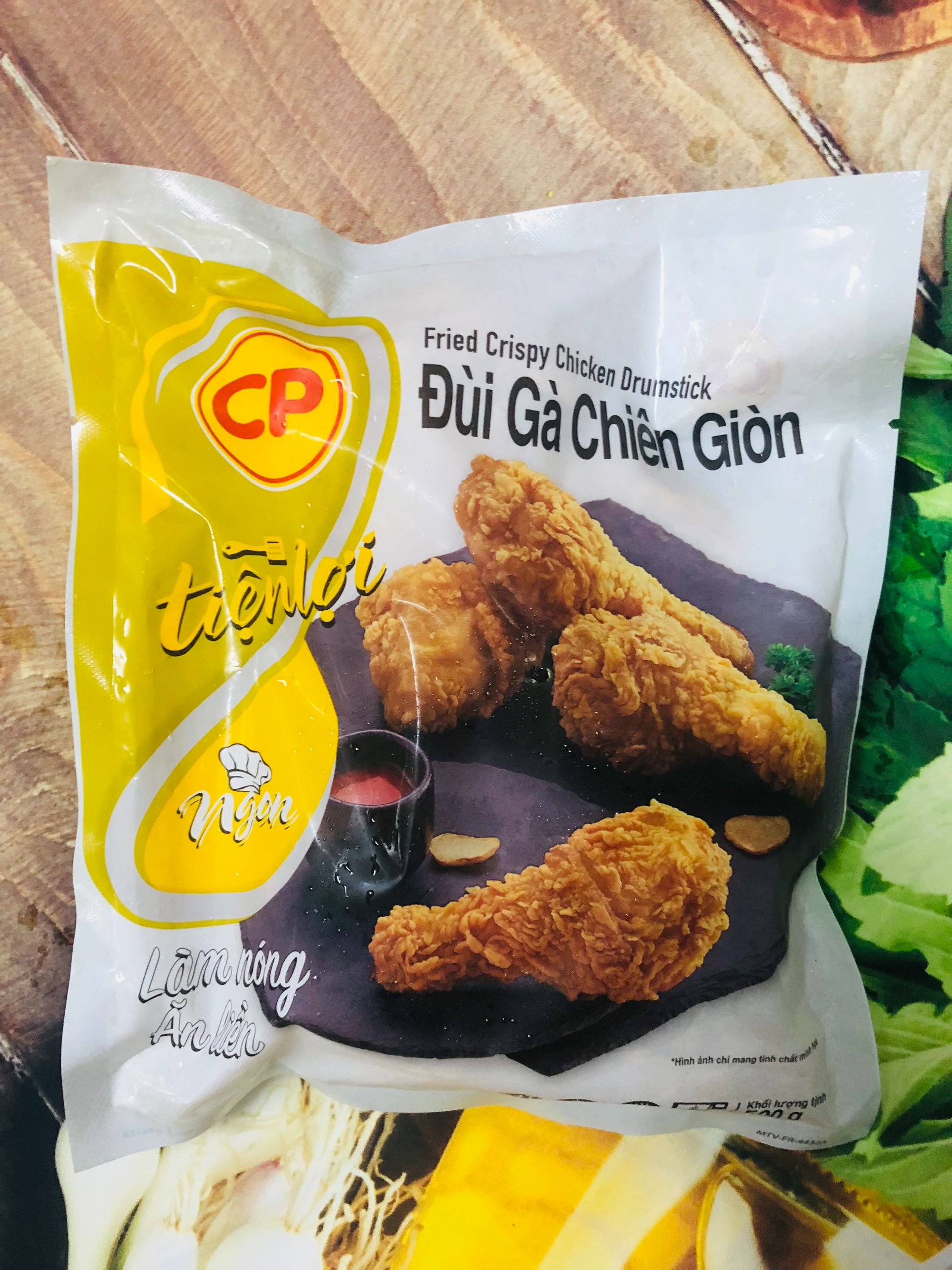 Đùi gà rán CP gói 500g (4 cái)