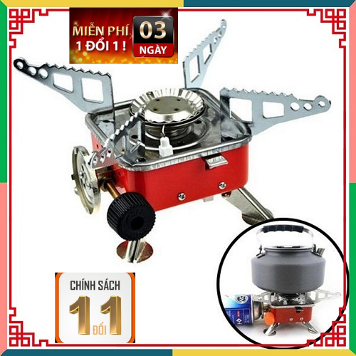( ĐANG SALE - 50% ) Bếp gas mini du lịch xếp gọn hợp kim thép chắc chắn, đánh lửa tự động chuyên phượt thủ sử dụng an toàn với bình gas mini đã qua kiểm duyệt